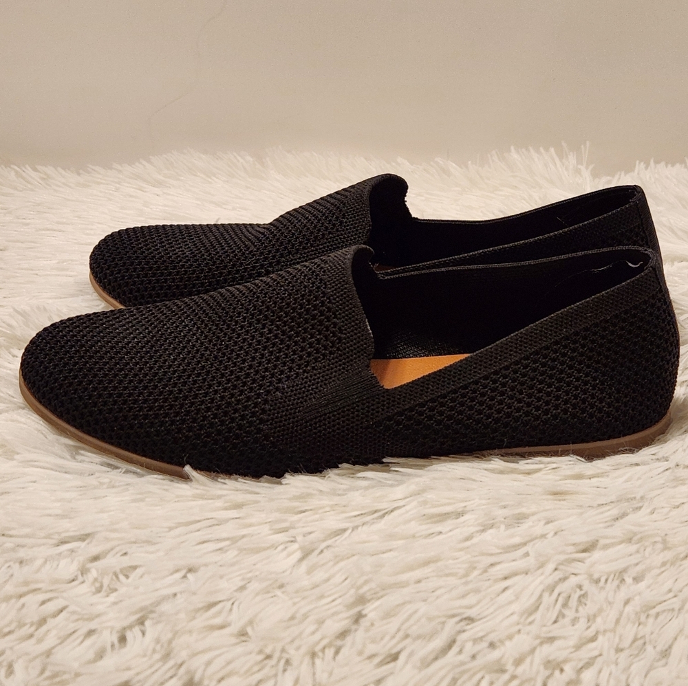 🍀Lucky Brand Mesh Flats Size 8.5 Black - Picture 1 of 13